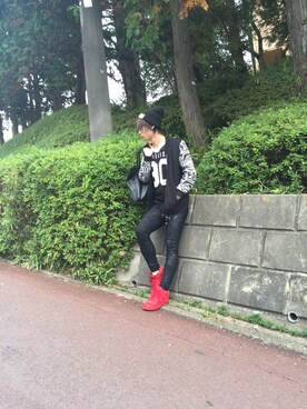 「Request（リクエスト）のアイテム（ジャケット/アウター）」を使った、KANAMEさん（メンズ・173cm）の秋コーディネート