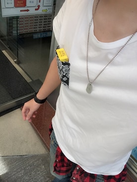 「Alpha Industries（アルファインダストリーズ）のアイテム（アクセサリー）」を使った、KANAMEさん（メンズ・173cm）の春コーディネート