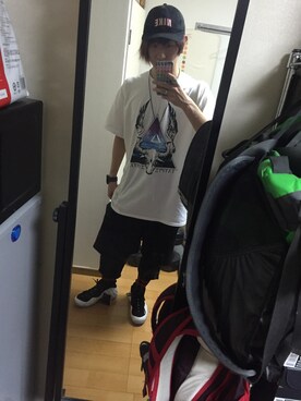 「THE TEST（ザ テスト）のアイテム（アクセサリー）」を使った、KANAMEさん（メンズ・173cm）の春コーディネート