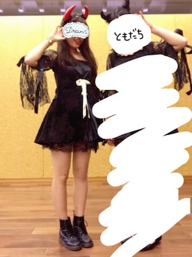 「ハロウィン」｜「アイテム（ブーティ）」を使った、manaさん（レディース・160cm）の秋コーディネート