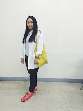 「Taobao」｜「NIKE（ナイキ）のアイテム」を使った、Yu-rong Linさん（レディース・158cm）の春コーディネート