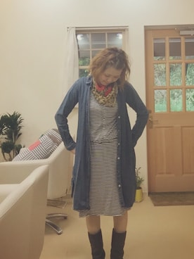 「ドミンゴ」｜「アイテム（スーツジャケット）」を使った、kaori.さん（レディース・158cm）の秋コーディネート