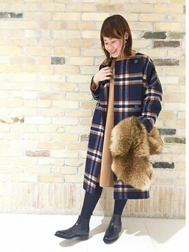 「JOURNAL STANDARD（ジャーナルスタンダード）のアイテム（財布/小物）」を使った、JOURNAL STANDARD Lady's 広島店 スタッフさん（レディース・160cm）の冬コーディネート