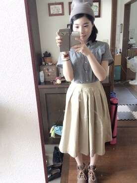 吉田恭子さん（レディース・157cm）の秋コーディネート