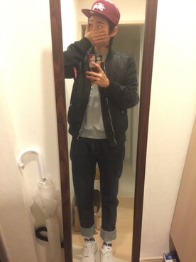 ポンジュースさん(メンズ・172cm)の冬コーディネート