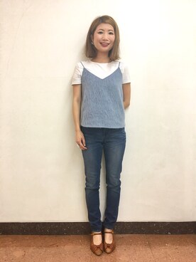 「ELIN（エリン）のアイテム」を使った、Ｍayuko   Kuniyoshiさん（レディース・153cm）の秋コーディネート