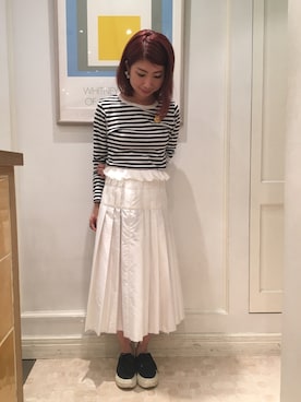 「RBS（アールビーエス）のアイテム」を使った、Ｍayuko   Kuniyoshiさん（レディース・153cm）の秋コーディネート