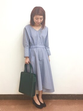 「ハラコパンプス」｜Ｍayuko   Kuniyoshiさん（レディース・153cm）の秋コーディネート