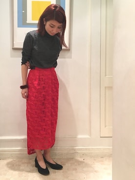 「RBS（アールビーエス）のアイテム」を使った、Ｍayuko   Kuniyoshiさん（レディース・153cm）の秋コーディネート