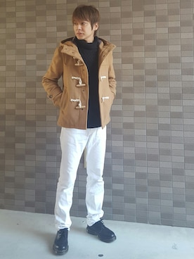 「WEGO（ウィゴー）のアイテム（ダッフルコート）」を使った、Ryouichiさん（メンズ・173cm）の冬コーディネート