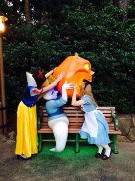 「no brand（ノーブランド）のアイテム（ワンピース、ブルー系）」を使った、ぐゅぺいんさん（レディース）の秋コーディネート