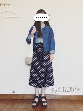 「ADLIB（アドリブ）のアイテム（バッグ）」を使った、heykawaiさん（レディース・156cm）の秋コーディネート