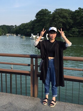 「MONKI」｜Kiyanさん（レディース・163cm）の夏コーディネート