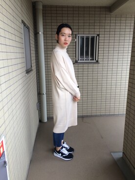 「通販」｜「アイテム（ワンピース/ドレス）」を使った、なつさん（レディース・166cm）の冬コーディネート