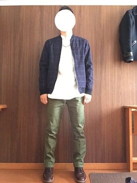 「SLICK（スリック）のアイテム（ブルゾン）」を使った、ゆうさん（メンズ・168cm）の春コーディネート