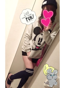 「SpRay（スプレイ）のアイテム（スタジャン）」を使った、nana♡さん（レディース・160cm）の秋コーディネート