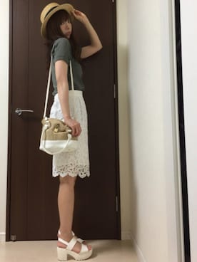 「シースルー」｜「アイテム（ラッピングキット）」を使った、nana♡さん（レディース・160cm）の夏コーディネート