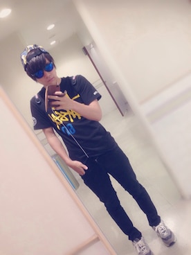 山下和樹さん（メンズ・176cm）の夏コーディネート