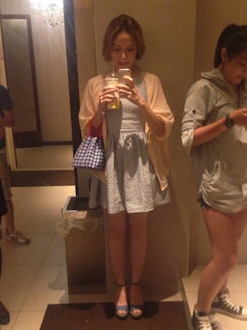 「PULL&BEAR（プルアンドベア）のアイテム（その他シューズ）」を使った、Hsinさん（レディース・160cm）の夏コーディネート
