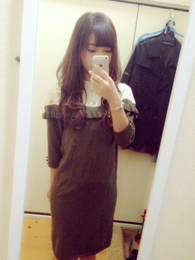 「Marblee（マー ブリー）のアイテム」を使った、Aina さん（レディース・154cm）の春コーディネート