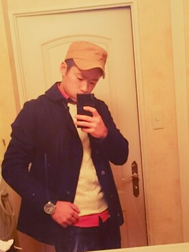 「アイテム（その他アウター）」を使った、syukebo**さん（メンズ・173cm・10代）の冬コーディネート