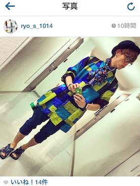 「アイテム（バングル/リストバンド）」を使った、Ryoさん（メンズ・176cm・20代）の秋コーディネート