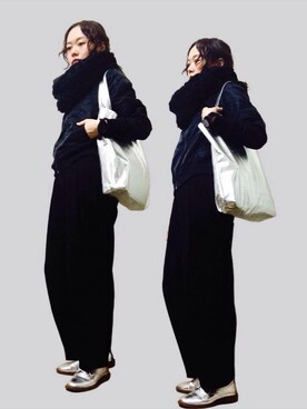 「Capelli（カペリ）のアイテム」を使った、hmsrrisさん（レディース・155cm）の冬コーディネート