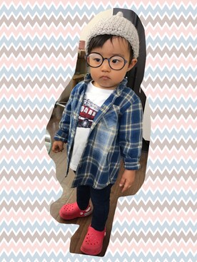 「消防車」｜☆かいじゅう☆さん（キッズ・80cm）の秋コーディネート