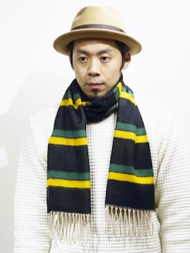 「CORNILLON（コルニヨン）のアイテム」を使った、ロケットシップさん（メンズ・182cm）の秋コーディネート