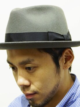 「DRAGON HAT（ドラゴンハット）のアイテム」を使った、ロケットシップさん（メンズ・182cm）の秋コーディネート