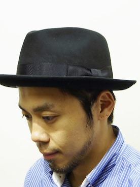 「DRAGON HAT（ドラゴンハット）のアイテム」を使った、ロケットシップさん（メンズ・182cm）の秋コーディネート