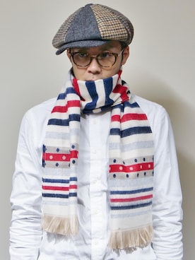 「CORNILLON（コルニヨン）のアイテム」を使った、ロケットシップさん（メンズ・182cm）の秋コーディネート