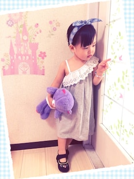「babygap」｜「アイテム（バレエシューズ）」を使った、songさん（キッズ・90cm）の夏コーディネート