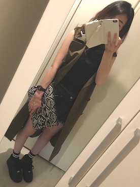 「Heather（ヘザー）の【冷感機能素材】ノースリポケTEE  724169（Tシャツ/カットソー）」を使った、mmm.さん（レディース・161cm）の夏コーディネート