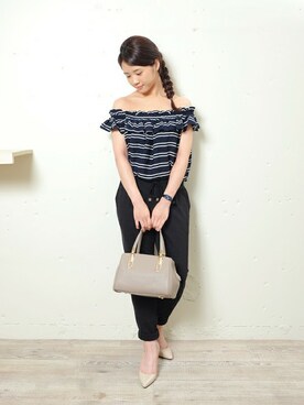 「PLAIN CLOTHING（プレーンクロージング）のアイテム（パンプス）」を使った、sioさん（レディース・156cm）の秋コーディネート