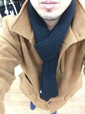 「アイテム（ピーコート）」を使った、ジジイさん（メンズ・176cm・30代）の冬コーディネート