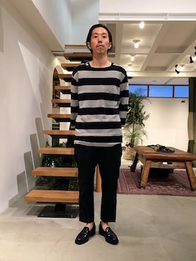 「アイテム（雑誌）」を使った、SUZUKIさん（メンズ・174cm）の春コーディネート
