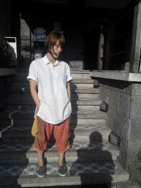 「民族衣装」｜「アイテム（アクセサリー）」を使った、sailさん（レディース・163cm）の夏コーディネート
