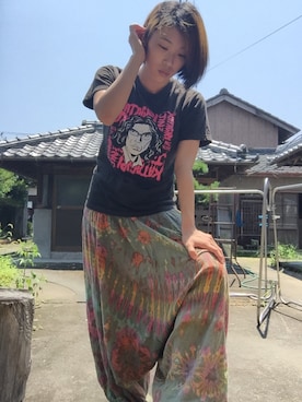 「顔」｜sailさん（レディース・163cm）の夏コーディネート