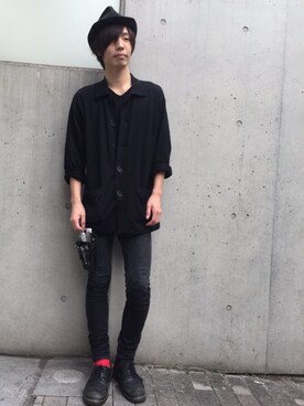 「THREE BLIND MICE（スリーブラインドマイス）のアイテム（トップス）」を使った、genki.さん（メンズ・176cm）の秋コーディネート