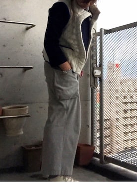 「アイテム（ベスト）」を使った、fumingさん（レディース・160cm・50代）の冬コーディネート