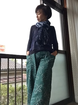 「アイテム（ベスト）」を使った、fumingさん（レディース・160cm・50代）の秋コーディネート