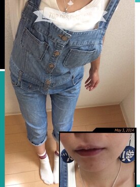 「JILL STUART（ジルスチュアート）のアイテム（オールインワン・サロペット）」を使った、msさん（レディース・158cm）の春コーディネート