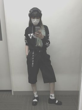 「M.Y.O.B（エム.ワイ.オー.ビー）のアイテム（ハンチング/ベレー帽）」を使った、애경さん（レディース・164cm）の秋コーディネート