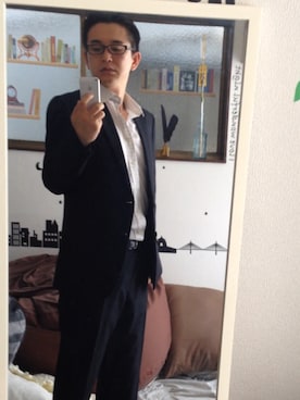 「アイテム（スーツジャケット）」を使った、中山克至さん（メンズ・173cm・40代）の夏コーディネート