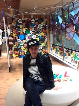 「mastermind JAPAN（マスターマインド）のアイテム（帽子）」を使った、Tarioさん（メンズ・164cm）の秋コーディネート