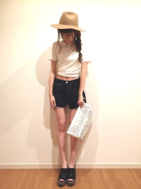 「AVAN LILY（アヴァンリリィ）のアイテム（アクセサリー）」を使った、*･Risa･*さん（レディース・163cm）の夏コーディネート