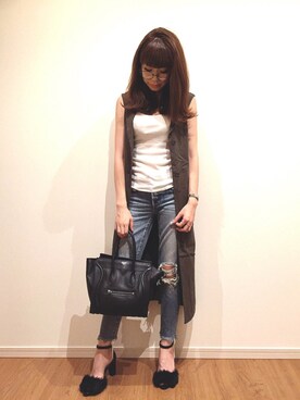 「外はねヘアー」｜*･Risa･*さん（レディース・163cm）の夏コーディネート