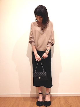 「外はねヘアー」｜*･Risa･*さん（レディース・163cm）の秋コーディネート
