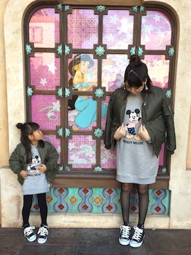 「肩掛け」｜「アイテム（ブルゾン）」を使った、*･Risa･*さん（レディース・163cm）の秋コーディネート